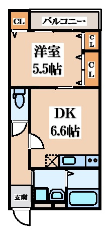 【間取り】 | フジパレス住道Ⅰ番館