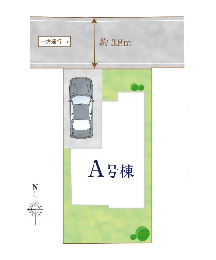 世田谷区千歳台2丁目　新築戸建の区画図|区画図

現地ご見学希望・資料請求などお気軽にお問い合わせ下さい！
03-5990-5201