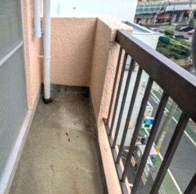 板橋区蓮根２丁目の賃貸マンションのバルコニー