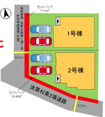 糟屋郡宇美町平和２丁目5期　1号棟の区画図