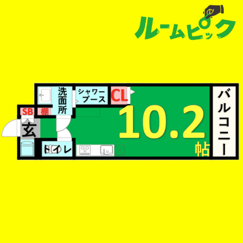 N.S.ZEAL 大曽根　名古屋市賃貸　仲介手数料無料の間取り