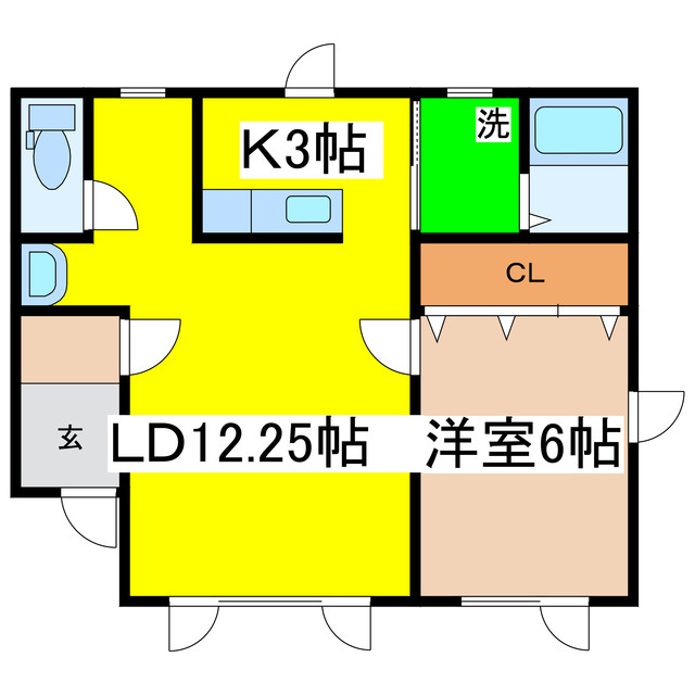 サンクレインⅡの間取り