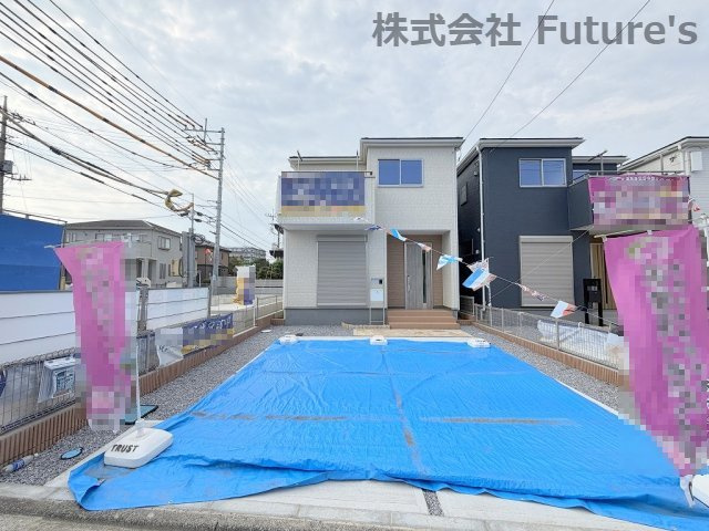 八潮市緑町3丁目　新築戸建　全2棟　2号棟の外観|現地の写真になります。