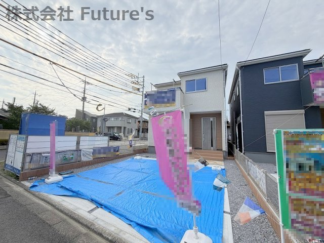 八潮市緑町3丁目　新築戸建　全2棟　2号棟の外観|現地の写真になります。