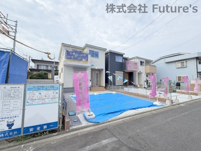 八潮市緑町3丁目　新築戸建　全2棟　2号棟の外観|現地の写真になります。