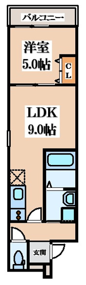 【間取り】 | フジパレス住道Ⅰ番館