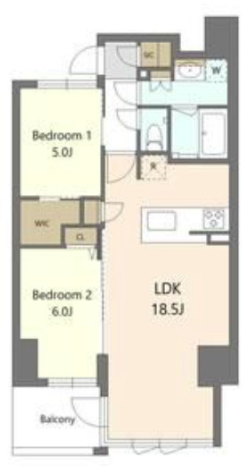 S-RESIDENCE谷町六丁目aloの間取り
