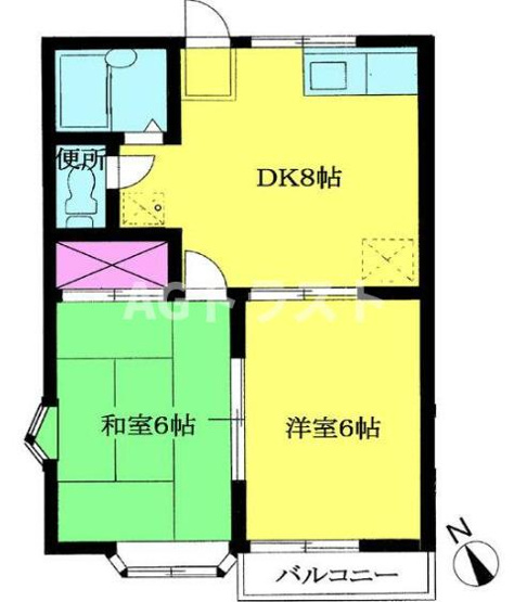 【間取り】 | メゾン日の出Ⅱ