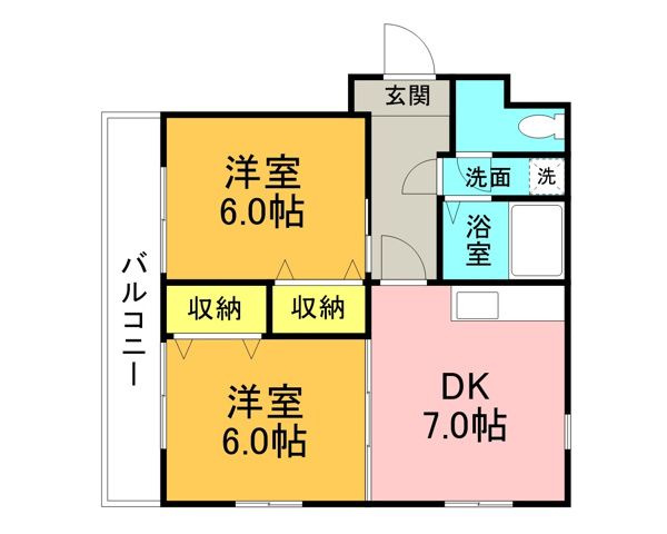 パークハイム21の間取り|使い勝手の良い間取りです♪