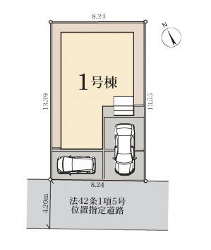 さいたま市見見沼区大谷　第５　新築一戸建て　リーブルガーデン　01の区画図|1号棟