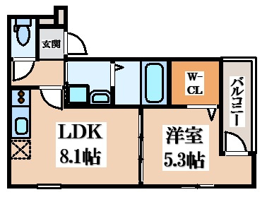 【間取り】 | フジパレス住道Ⅰ番館