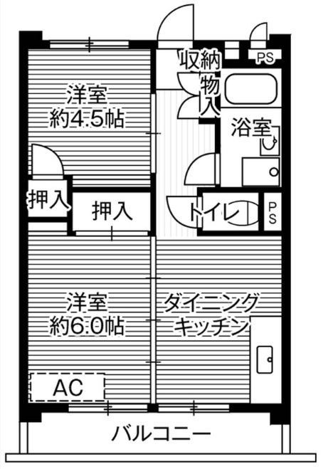 ビレッジハウス向台タワー1号棟の間取り