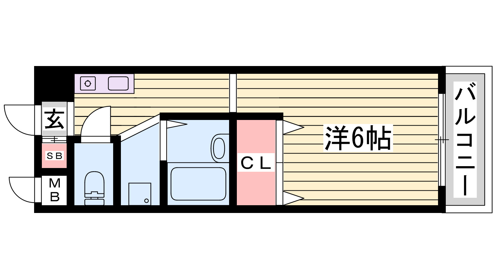 アスフローレスの間取り