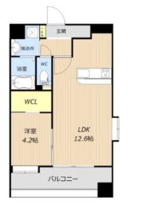 熊本市中央区本荘４丁目の賃貸マンションの間取り