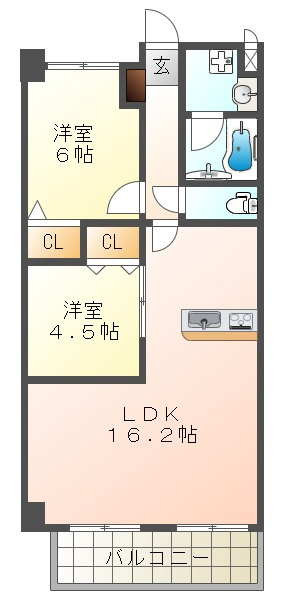 CreerRiviereⅢの間取り