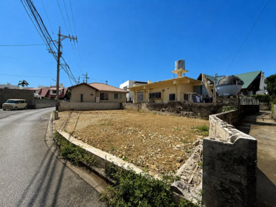 【前面道路含む現地写真】 | 宜野湾市嘉数3丁目　土地