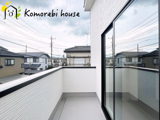 桶川市朝日5期　新築一戸建て　KEIAI GRACE　01のバルコニー|26.8.17　撮影済み