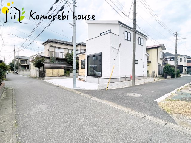 桶川市朝日5期　新築一戸建て　KEIAI GRACE　01の前面道路含む現地写真|26.8.17　撮影済み
