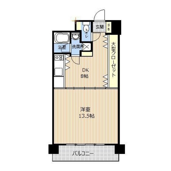 熊本市中央区大江５丁目の賃貸マンションの間取り