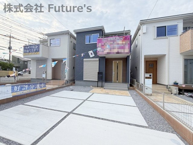 八潮市緑町3丁目　新築戸建　全2棟　3号棟の外観|現地の写真になります。