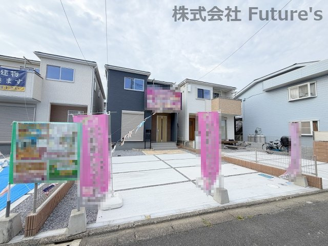 八潮市緑町3丁目　新築戸建　全2棟　3号棟の外観|現地の写真になります。
