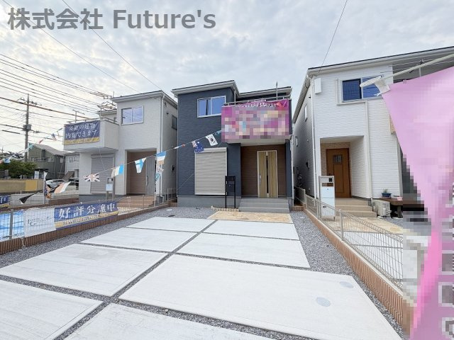八潮市緑町3丁目　新築戸建　全2棟　3号棟の外観|現地の写真になります。