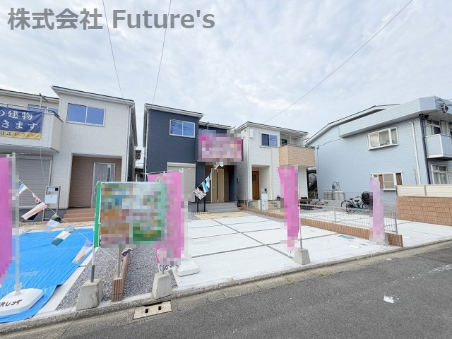 八潮市緑町3丁目　新築戸建　全2棟　3号棟の外観|現地の写真になります。