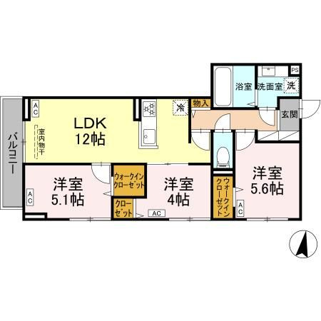 グラナーデ中葛西の間取り