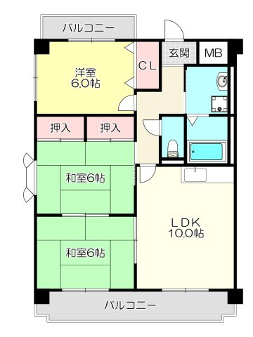 【間取り】 | 生野プラザ
