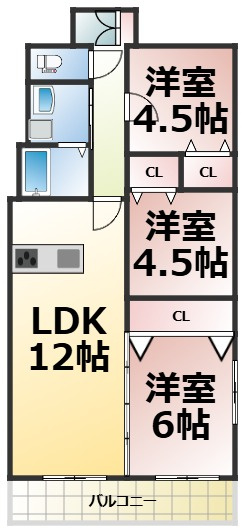 【間取り】 | ディアコート池下