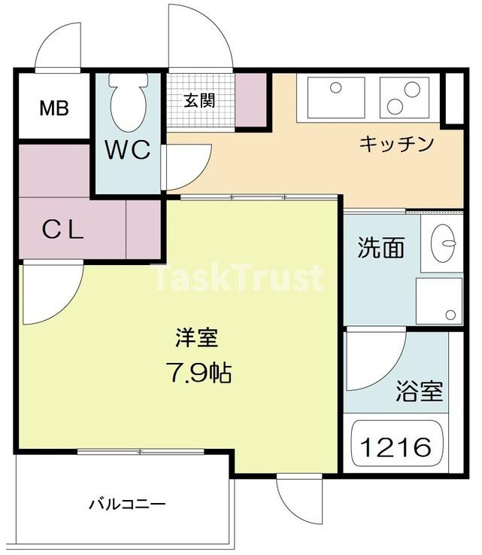 【間取り】 | ヴィルヌーブ中之島