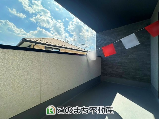 リガーレ下野市緑1期のバルコニー|雨でも安心のインナーバルコニーです！
