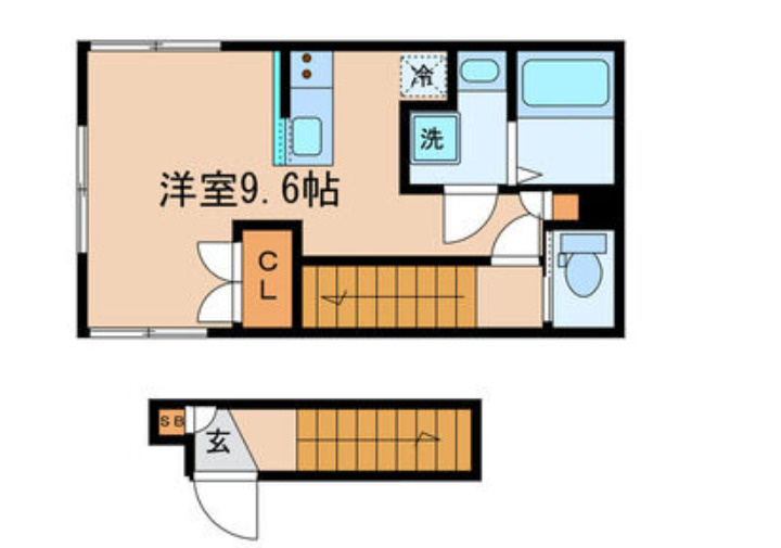 文京区目白台３丁目のアパートの間取り