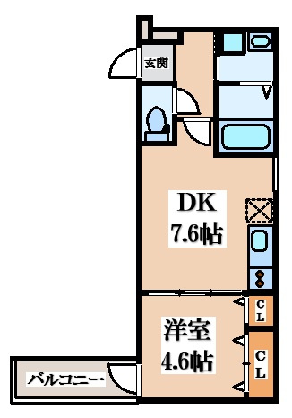 【間取り】 | フジパレス住道Ⅲ番館