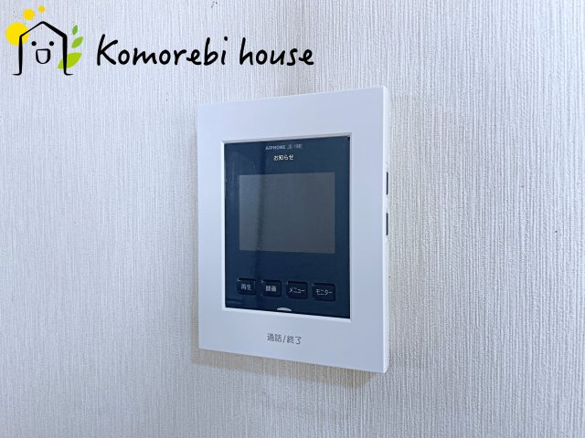 桶川市朝日　中古戸建の防犯設備|モニター付インターホンです