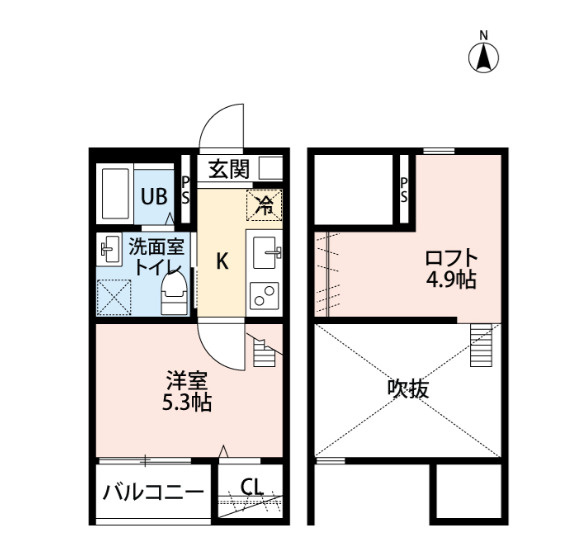 コンフォート上高畑の間取り