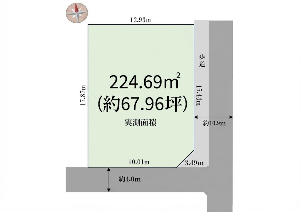 小田急線「新百合ヶ丘」条件なし土地の画像