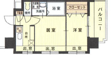【間取り】 | エステートモア薬院シャンブル