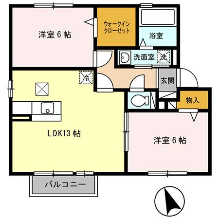ヴィ　ボヌールの間取り