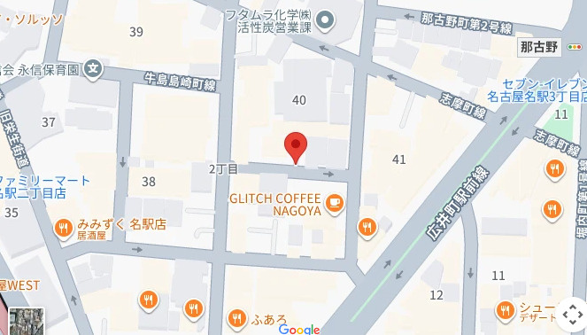 B-FLAT名駅の地図