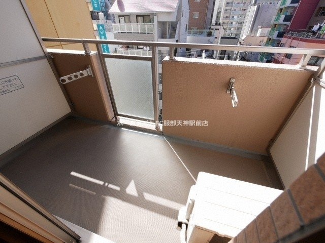 天満リバーサイドプラザのバルコニー
