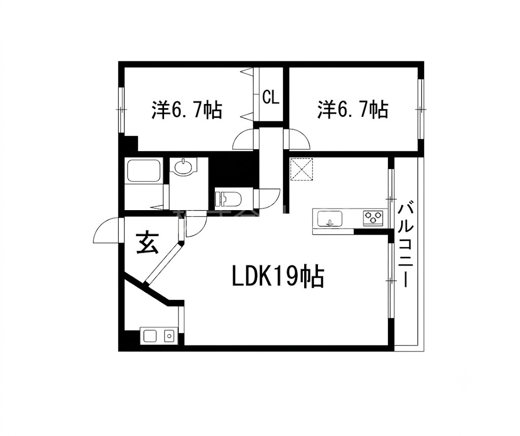 シルバーハイツ東寺町の間取り