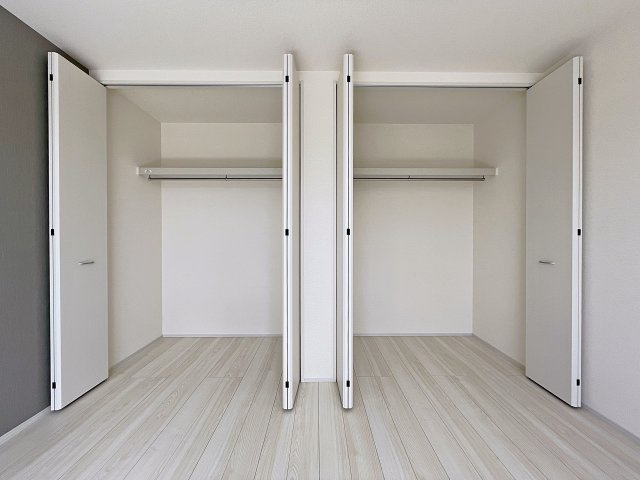 新築戸建・新築建売　福島市方木田上原第2　吉井田小・第一中の収納|収納が2か所に分かれているのでお荷物を分けて収納できますしお荷物が多くても安心です！