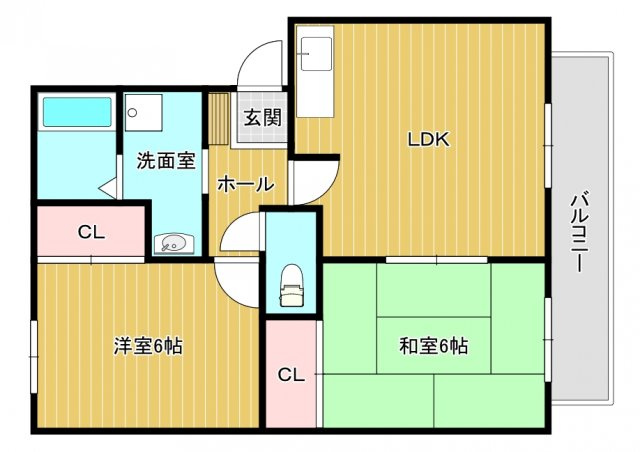 【間取り】 | ハイツ光来 | ハイツ光来 (ＧｏｏｄＨｏｍｅ)