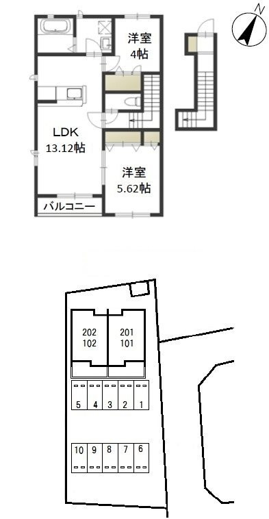 ドミール久米 の間取り