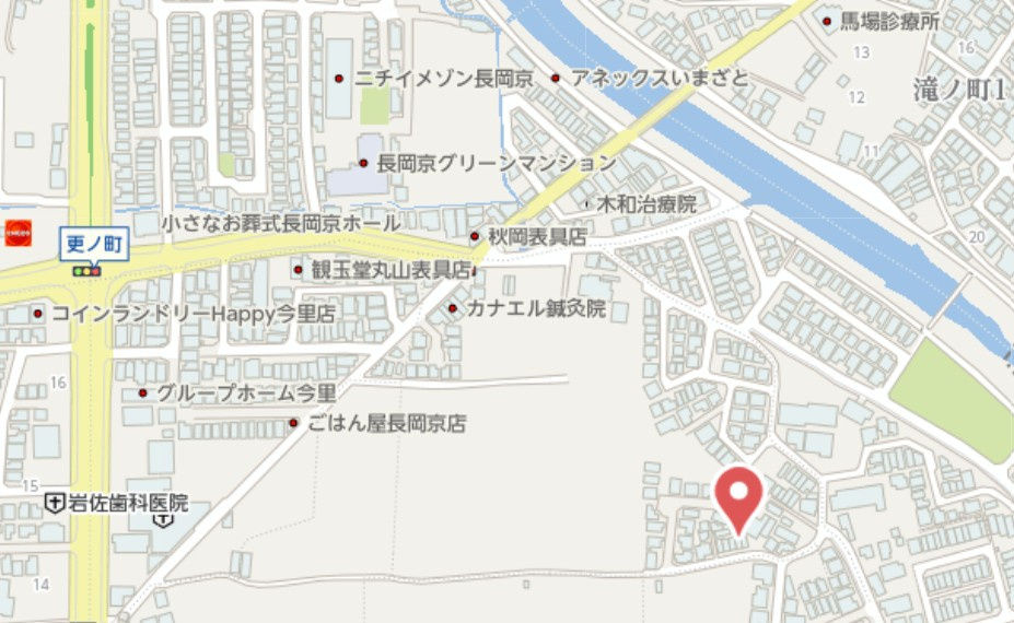 長岡京市今里樋ノ尻　中古戸建の地図