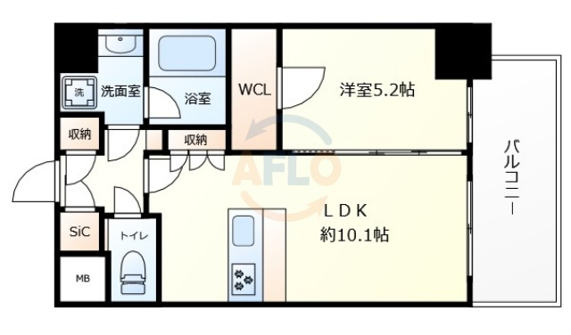 スプランディッド弁天町DUEの間取り|スプランディッド弁天町DUE　間取り