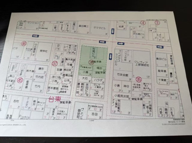 東京都台東区台東３丁目 売地の地図