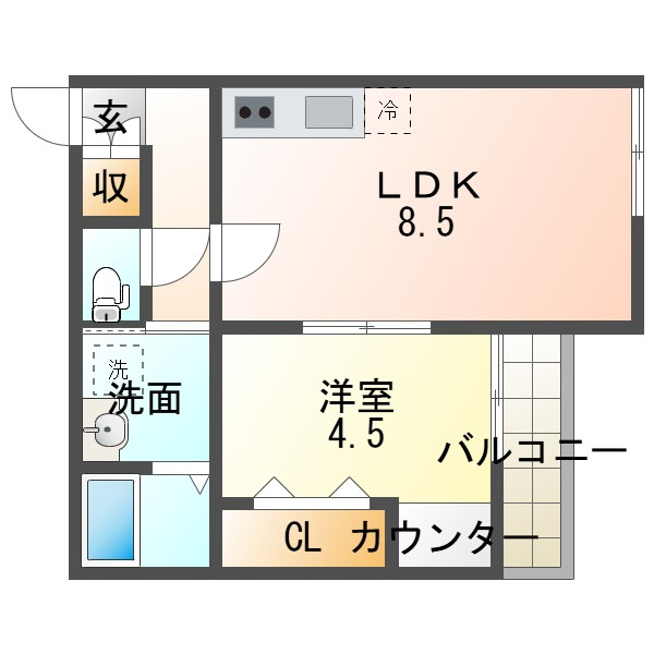 NETーK妙法寺の間取り