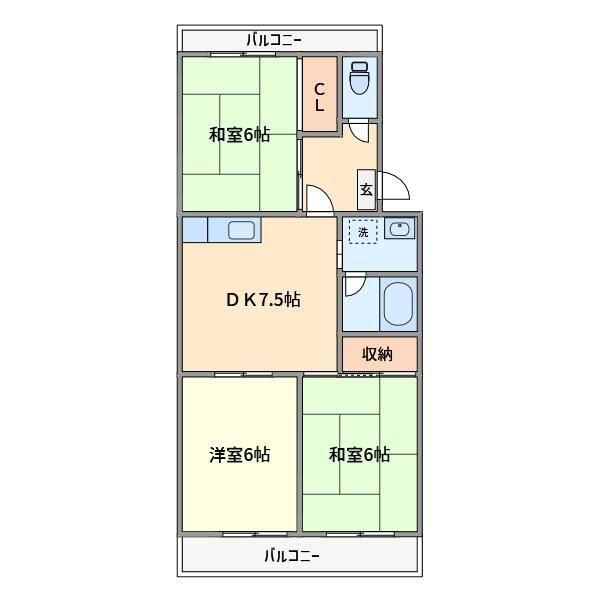 グランドメゾン東船橋の間取り